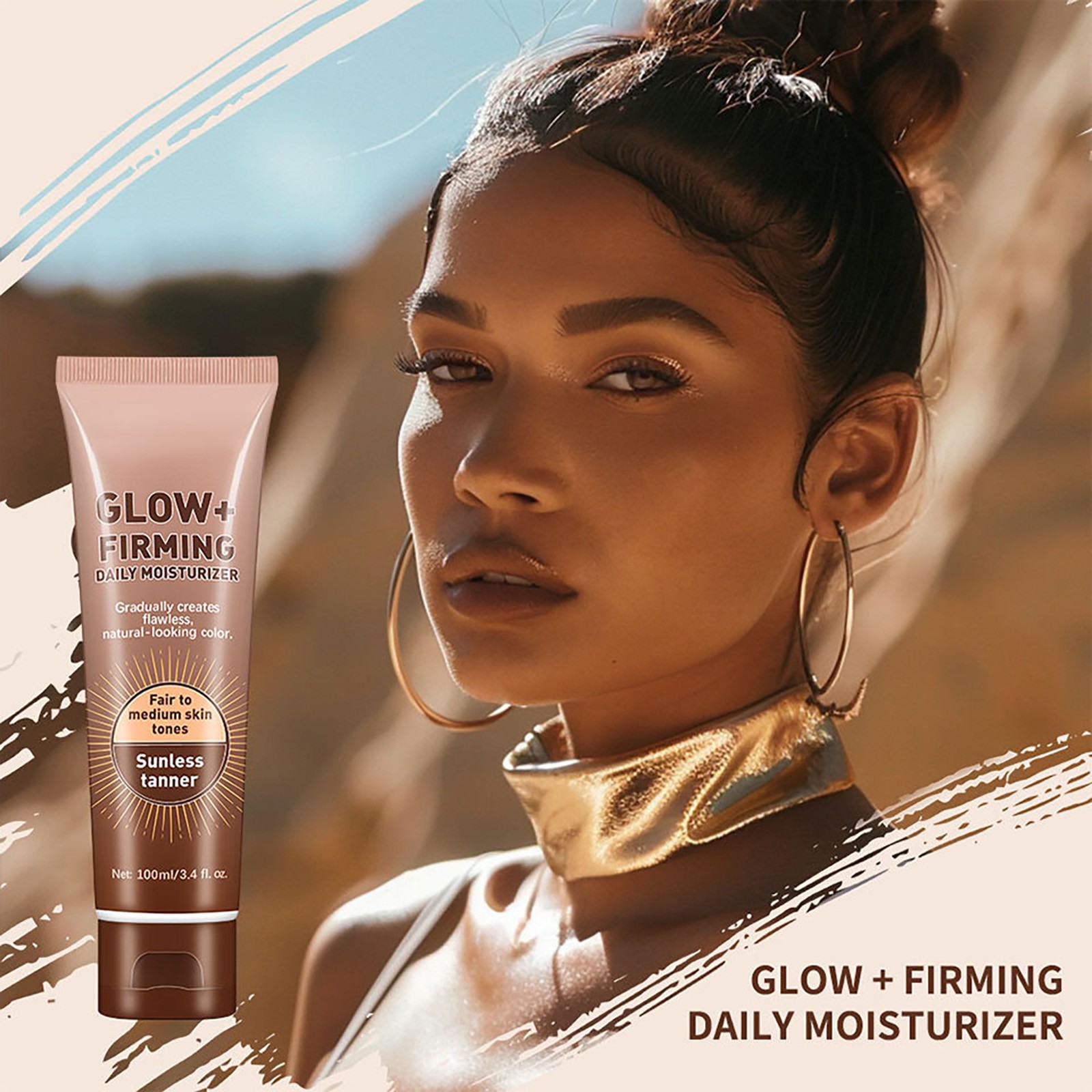 Clearance Sales Today Deals Prime DHALL Natural Glow Glotion Glowing Moisturizing Lightweight Base Multi Purpose Hydrating \u0026 Illuminating Makeup Highlighter For Sun Look Personal Skin Care for Women